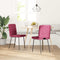 vidaXL - Eetkamerstoelen - 2 - st - fluweel - wijnrood