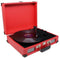 Soundmaster PL580RO - Koffermodel platenspeler - 3 snelheden (33/45/78 RPM) - Rood