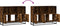 vidaXL - Dressoir - 100x35x76 - cm - bewerkt - hout - gerookt - eikenkleurig