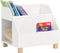 SoBuy KMB54-W - Kinderboekenplank - 3 Compartimenten - Wit