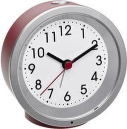 TFA Dostmann 60.1034.05 Wekker Quartz Rood Alarmtijden: 1