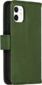 iMoshion Hoesje Geschikt voor iPhone 12 Mini Hoesje Met Pasjeshouder - iMoshion Luxe Bookcase - Groen