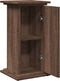 vidaXL - Sokkel - met - opbergruimte - 31x30x60 - cm - bewerkt - hout - bruin - eiken
