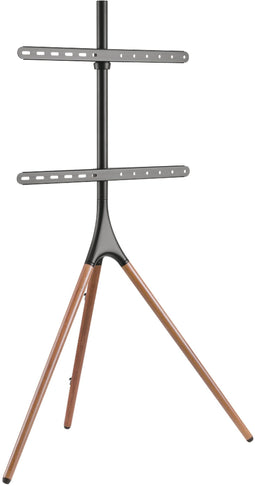 MyWall HT 22 - Vloerstandaard - Verstelbare hoogte 360° draaibaar - Gunmetal/noten