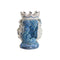 Grondlegger Home ESPRIT Blauw Wit Porselein 15 x 15 x 26 cm