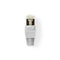 Nedis RJ45-Connector - Male - Solid FTP CAT5e - Recht - Verguld - 10 Stuks - PVC - Grijs / Transparant - Envelop