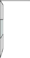 vidaXL - Inloopdouchewand - 140x195 - cm - halfmat - ESG-glas - zwart