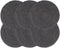 vidaXL - Placemats - 4 - st - rond - 38 - cm - katoen - effen - donkergrijs