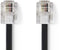 Nedis TCGP90200BK50 - RJ11 Kabel - 500 cm - Zwart