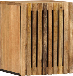 vidaXL - Badkamerwandkast - 38x34x48 - cm - massief - ruw - mangohout