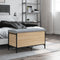 vidaXL - Opbergbankje - 82x42x45 - cm - bewerkt - hout - sonoma - eikenkleurig