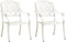 vidaXL - Tuinstoelen - 2 - st - gietaluminium - wit