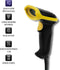 Qoltec Laserscanner 1D | 2D | USB | Zwart.