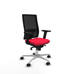 Piqueras y Crespo 2D086N0 - Bureaustoel - Verstelbare hoogte met armleuning en hoofdsteun - Rood