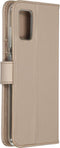 Accezz Hoesje Geschikt voor Samsung Galaxy A71 Hoesje Met Pasjeshouder - Accezz Wallet Softcase Bookcase - goud