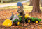 Rolly Toys Rollykid John Deere - Traptractor met Aanhanger en Frontlader