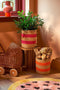 Mica Decorations Nacho Mand - Set van 2 - H34 x Ø29 - FSC Mix - Donkerroze, Oranje