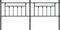 vidaXL - Hoofdbord - 193 - cm - metaal - zwart
