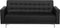 ABERDEEN - Slaapbank 3-zits - Zwart - Kunstleer