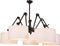 it's about RoMi Hanglamp Amsterdam - Zwart/Wit - Ø120cm - 5L - Modern,Scandinavisch - Hanglampen Eetkamer, Slaapkamer, Woonkamer