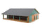 Kids Globe - Ligboxenstal Hout - Met Melkunit 1:32 - Multikleur