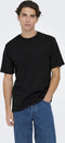 Only & Sons T-shirt Onslevi Life Reg Text Ss Tee Noos 22028147 Black Mannen Maat - M