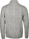 Life Line Marcel Sweater Knit Half Zip Heren Lichtgrijs Maat L