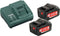 Metabo 685050000 - Accu 18V 4.0Ah (2 stuks) - Oplader ASC 30-36