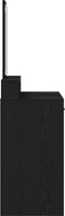 vidaXL - Zwarte - Eikenhouten - Kaptafel - met - Lades - - - 100x41x140 - cm
