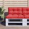 vidaXL Bankkussen pallet 70x40x10 cm rood