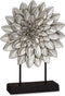 Decoratieve figuren Mandala Zilverkleurig 29 x 39 x 10 cm (4 Stuks)