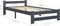 vidaXL - Bedframe - massief - grenenhout - donkergrijs - 90x200 - cm