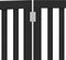 vidaXL - Hondenhek - inklapbaar - 3 - panelen - 150 - cm - populierenhout - zwart