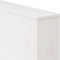 vidaXL - Tuinbank - Wit - 185,5x60x62 - cm - Massief - Grenenhout