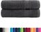 vidaXL - Badhanddoeken - SOLUND - 2 - st - 600 - g/m² - 70x140 - cm - antraciet