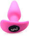 XR Brands Vibrating Silicone Butt Plug with Remote Control pink