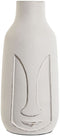 Vaas Home ESPRIT Wit Mangohout Modern Gezicht 15 x 15 x 30 cm