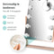 Mirlux Make Up Hollywood Spiegel met Verlichting - Visagie - Dimbaar LED Lampen Licht - 12 Lampen - Rosé Goud