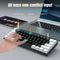 HXSJ V900 - Bedrade Gaming Toetsenbord - Mechanisch - RGB - Blue Switch - 61 Keys - Zwart wit