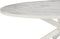 Stalux Ovale eettafel 'Mees' 180 x 100cm, kleur wit / beton