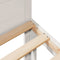 vidaXL - Bedframe - zonder - matras - massief - grenenhout - wit - 90x200 - cm