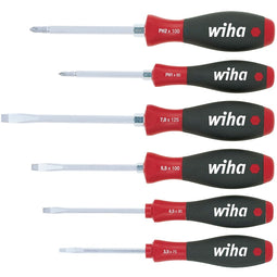 Wiha 308 HK6 6-delige SoftFinish Schroevendraaierset - Sleuf/Philips