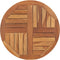 vidaXL - Tafelblad - rond - 2,5 - cm - 70 - cm - massief - teakhout