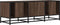vidaXL - Tv-meubel - 120x35x41 - cm - bewerkt - hout - metaal - bruin - eikenkleur