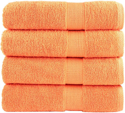 vidaXL - Handdoeken - SOLUND - 4 - st - 600 - g/m² - 50x100 - cm - oranje