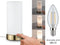 Paulmann Pinja - LED-tafellamp E14 max. 20W - Opaalglazen kap - Wit Messing geborsteld
