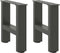 vidaXL - Salontafelpoten - 2 - st - 30x(30-31) - cm - staal - antracietkleurig