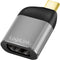 LogiLink CUA0204 - USB-C naar DisplayPort Adapter - Ultra HD 8K - Grijs Zwart