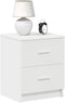 vidaXL - Nachtkastjes - 2 - st - met - 2 - lades - 40x36x50 - cm - wit