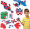 Clixo - Magnetisch Speelgoed - 18-delig Flexibel en Creatief - Rood/Blauw